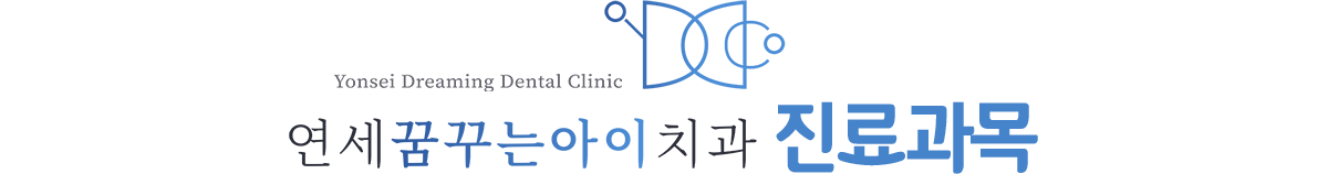 연세꿈꾸는아이치과 진료과목